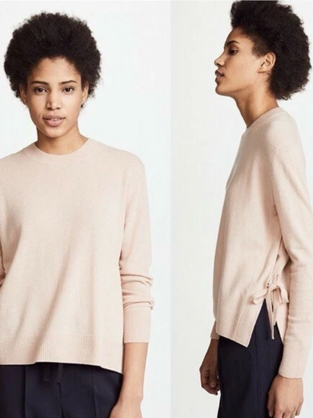 Vince Cashmere $345 Side Tie Sweater XS